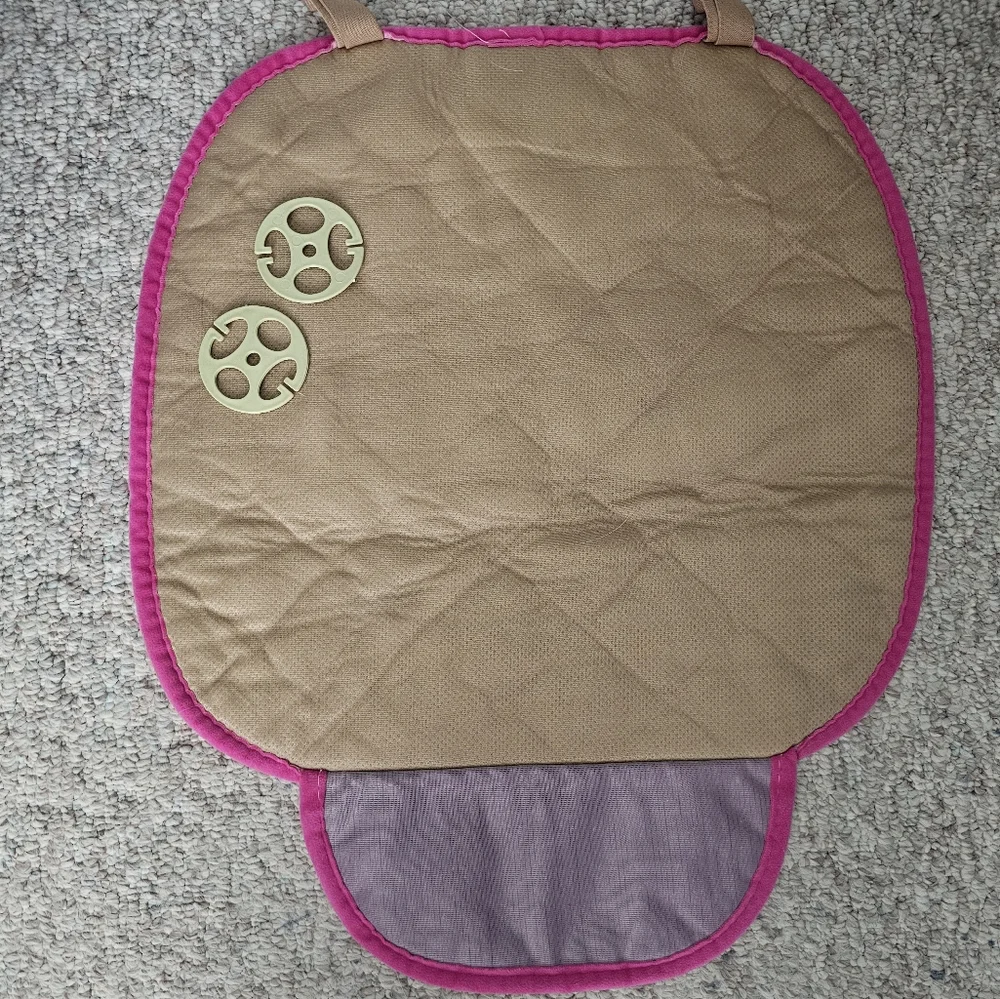 Barbie Pink Car Seat Cusion with Front Storage Pocket